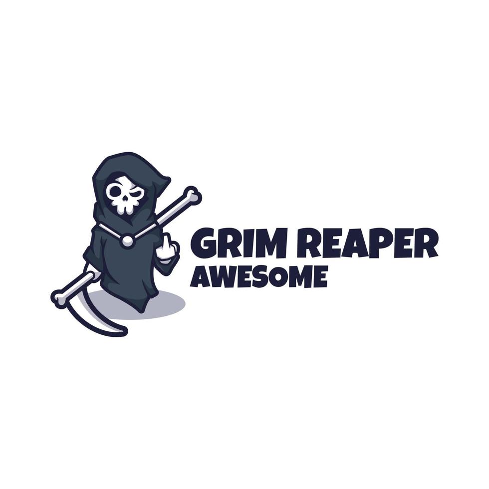 Illustration vector graphic of Grim Reaper, good for logo design