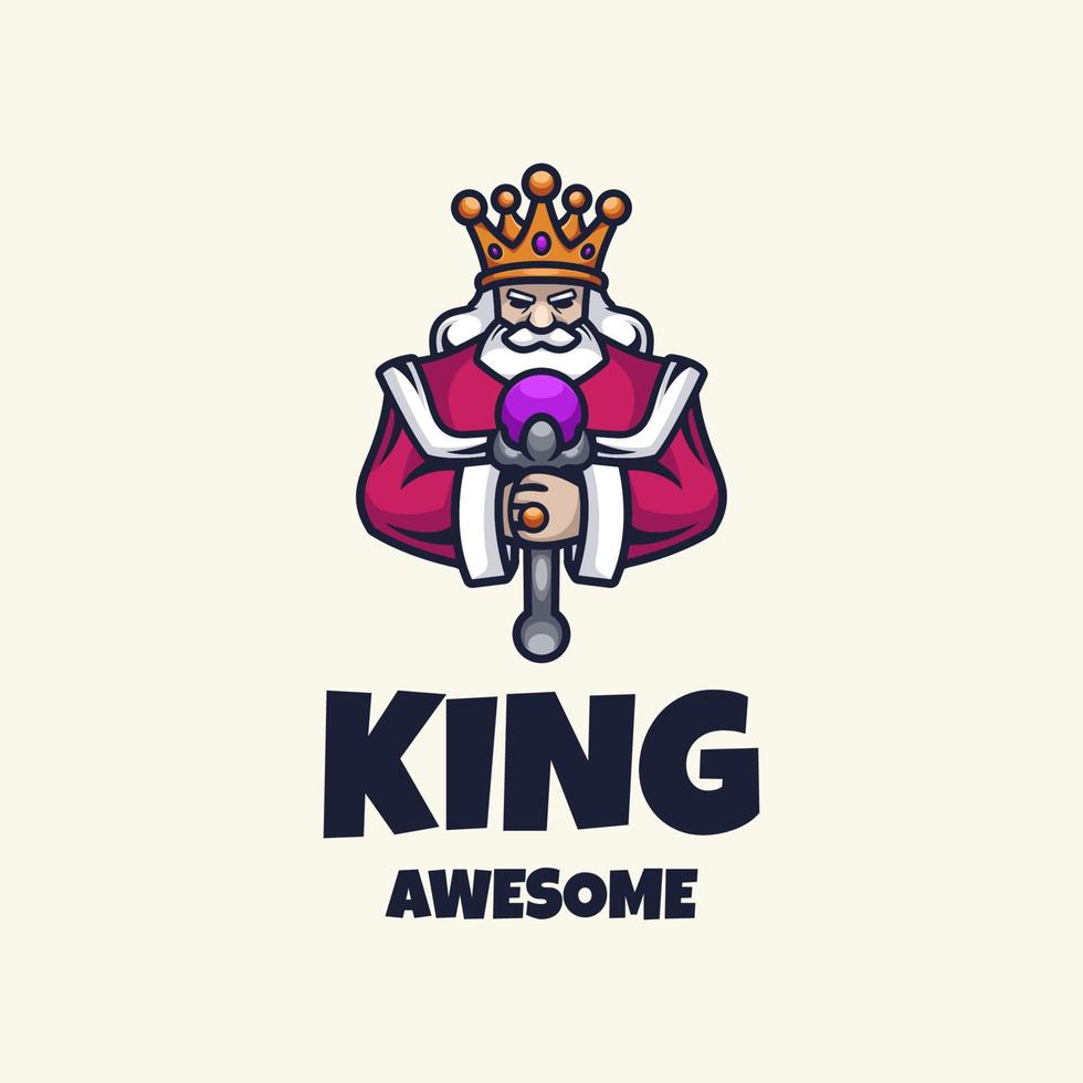 Illustration vector graphic of King, good for logo design