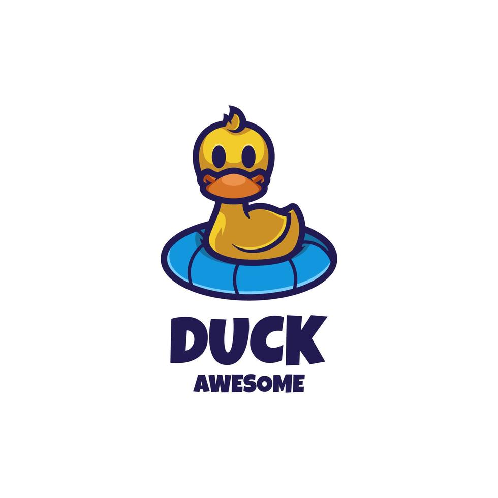 gráfico vectorial ilustrativo de pato, bueno para el diseño de logotipos vector