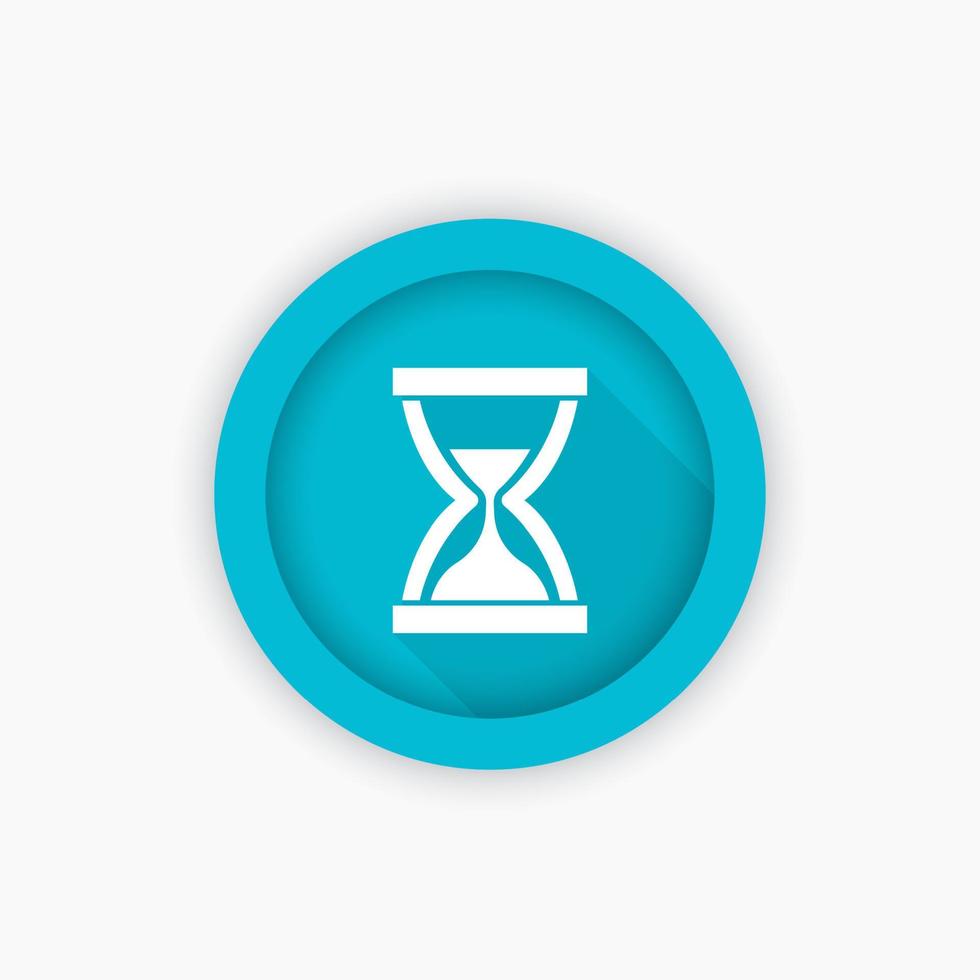 sand clock, hourglass icon, vector symbol