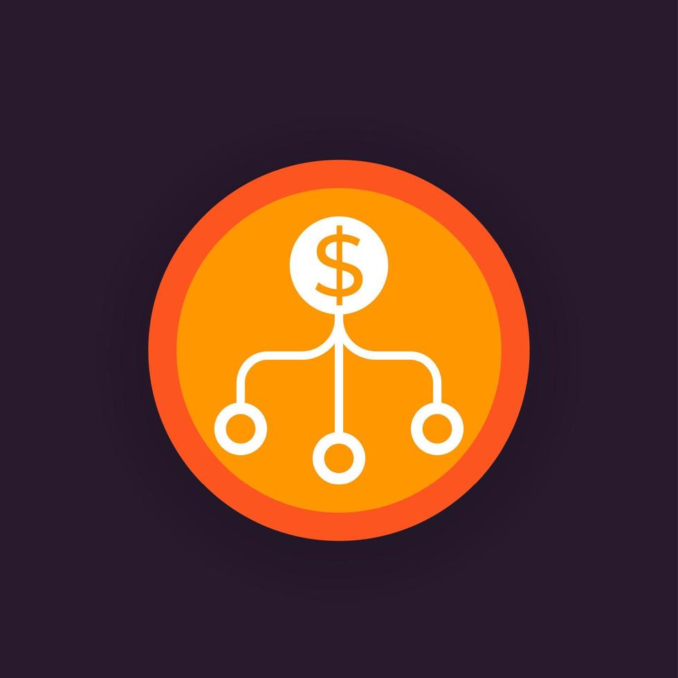 diversification vector pictogram