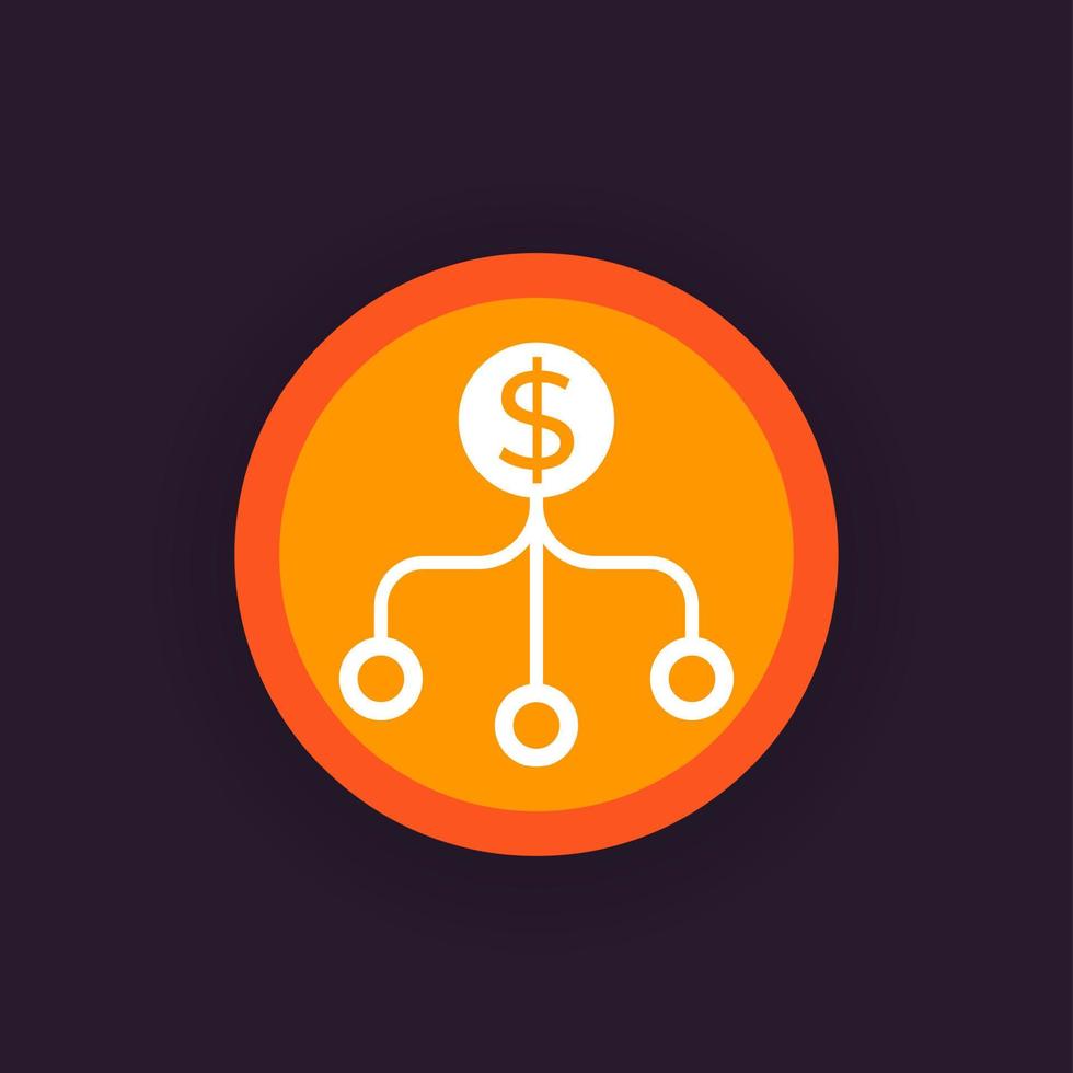 diversification vector pictogram