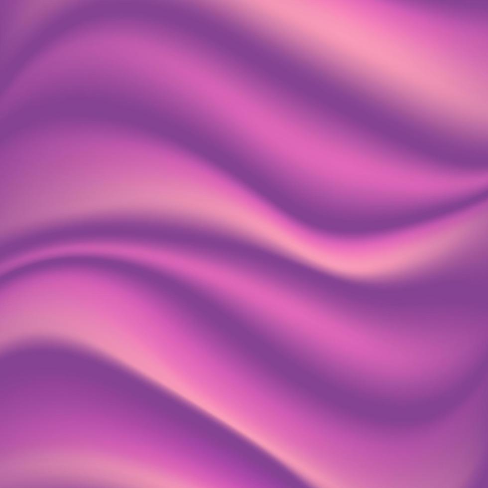 vector de fondo de tela de seda púrpura. cortinas de fondo de delicada seda morada y plumas. ilustración vectorial