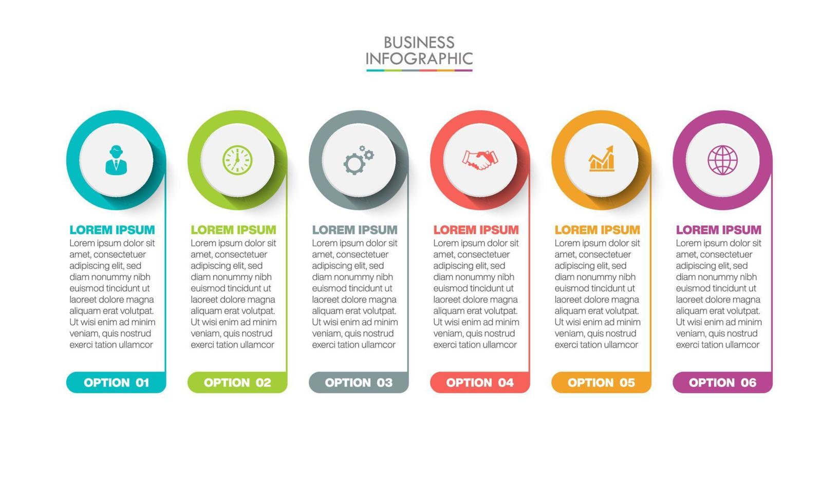 Presentation business infographic template vector