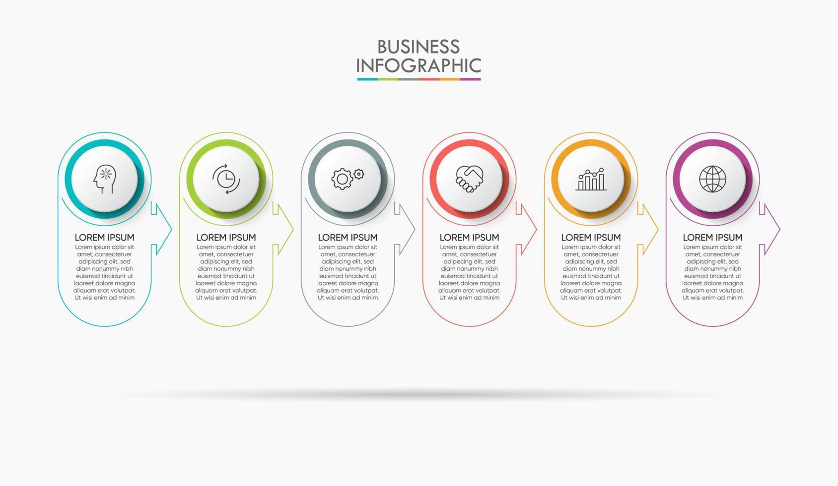 Presentation business infographic template vector