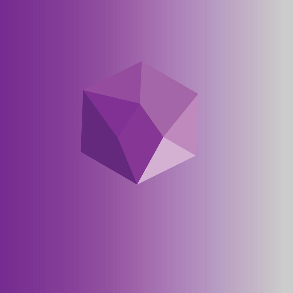 3d polygonal vctor art element design vector