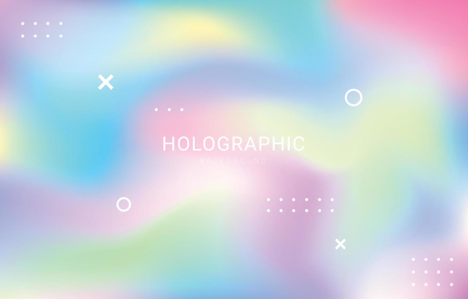 Cute Colorful Holographic Gradient Background vector