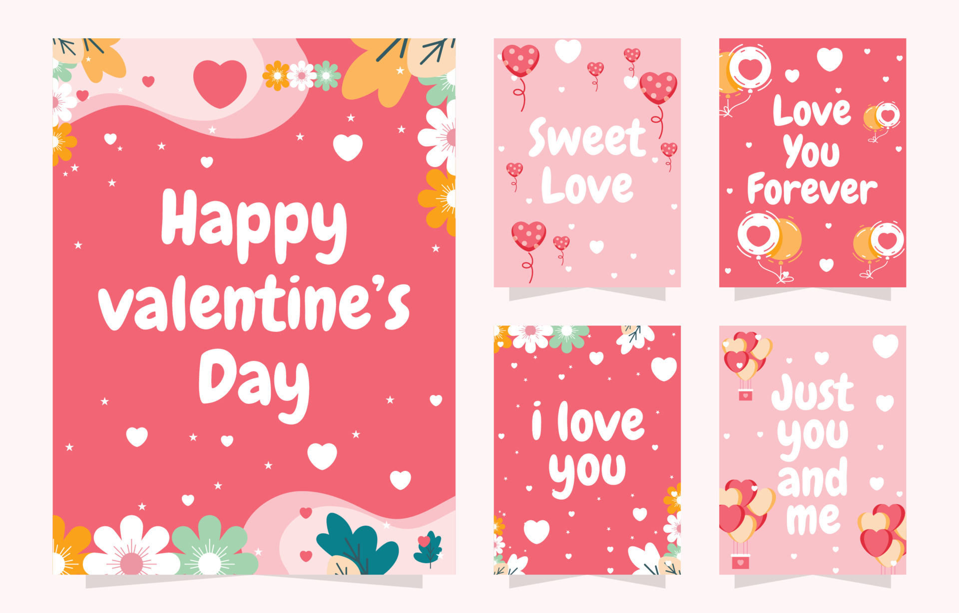valentine-s-day-card-template-5414608-vector-art-at-vecteezy