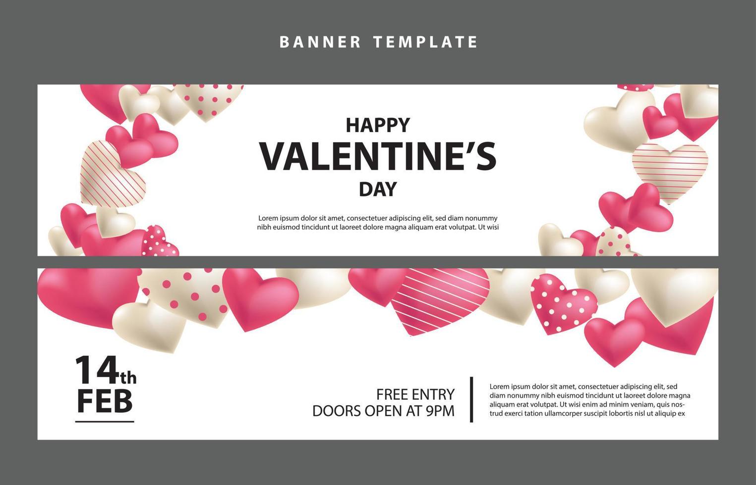 wallpaper love social media template valentines day vector