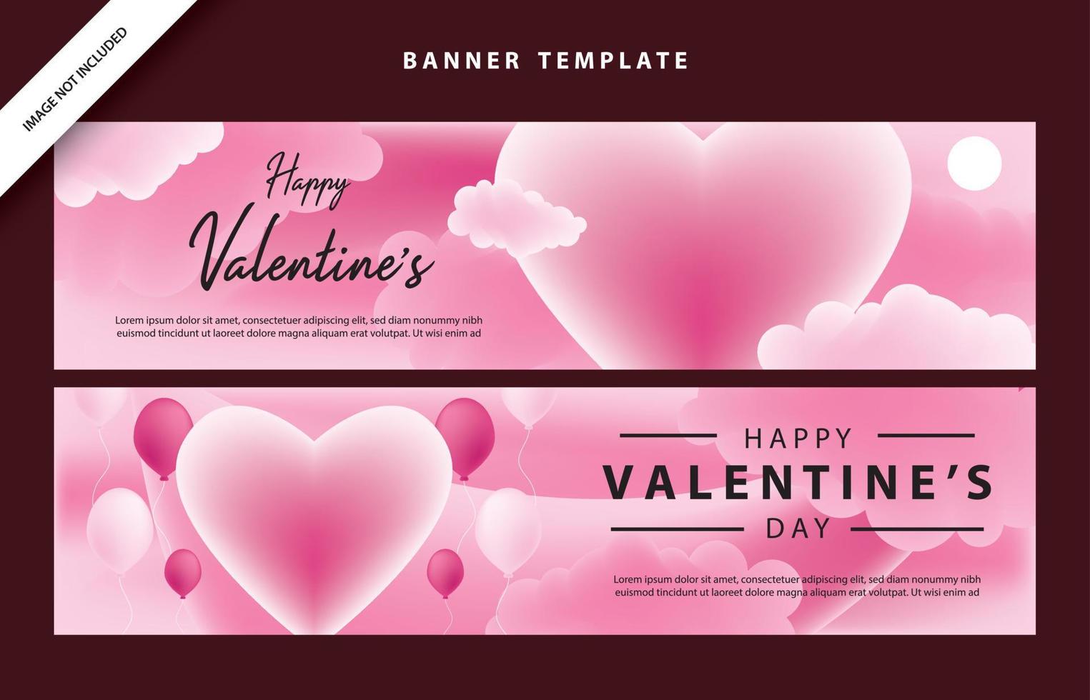 wallpaper love social media template valentines day vector