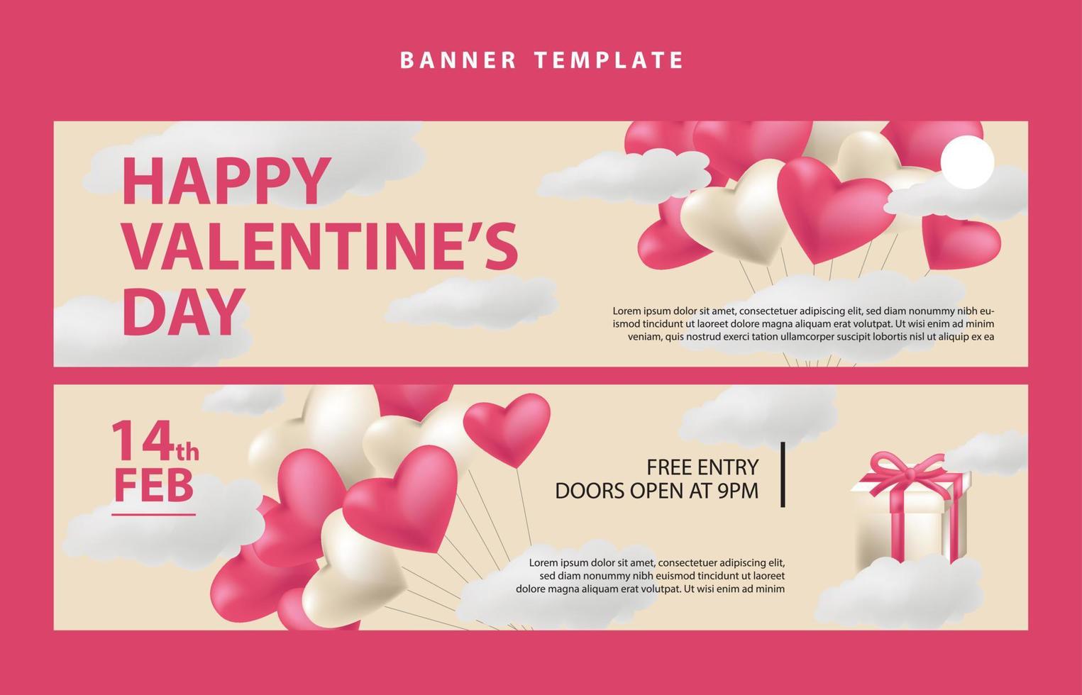 wallpaper love social media template valentines day vector