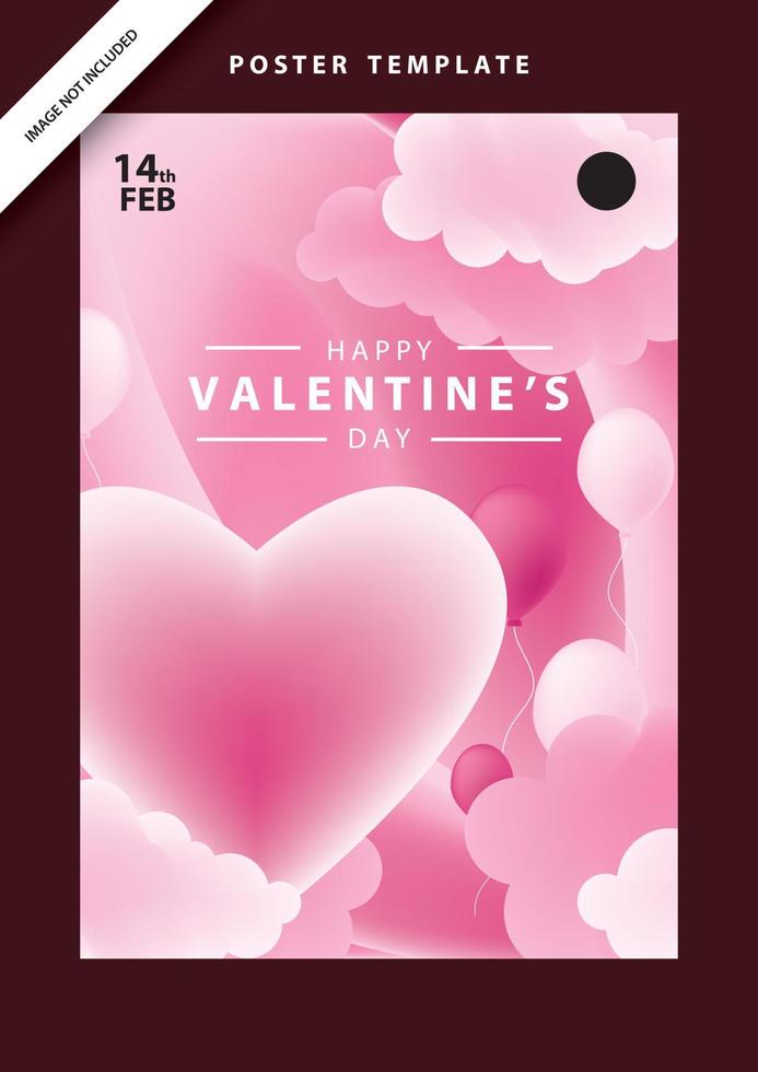 fondos de pantalla amor redes sociales plantilla día de san valentín  5415124 Vector en Vecteezy