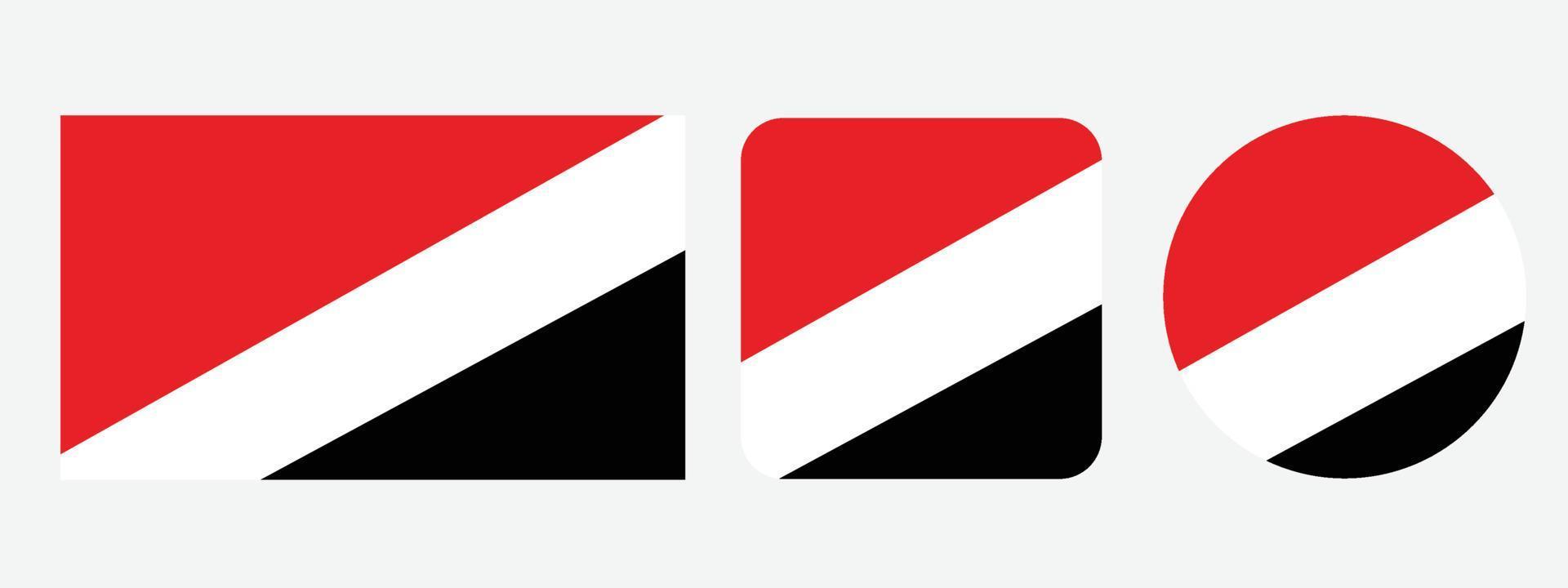 icono de la bandera del principado de Sealand. conjunto de iconos web. colección de iconos plana. ilustración vectorial sencilla. vector