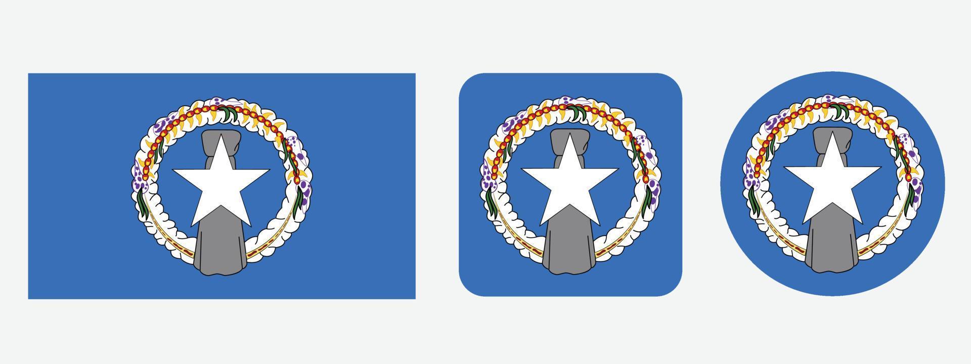 northern mariana islands flag icon . web icon set . icons collection flat. Simple vector illustration.