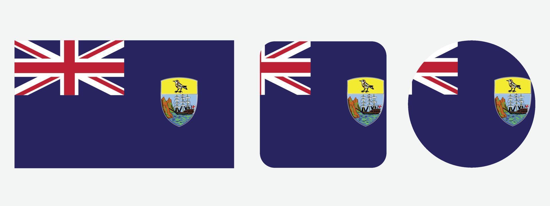 saint helena flag icon . web icon set . icons collection flat. Simple vector illustration.
