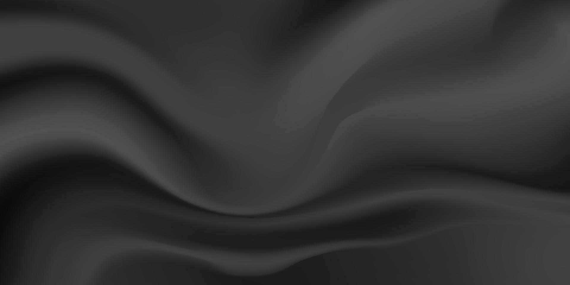 black satin fabric as background vector