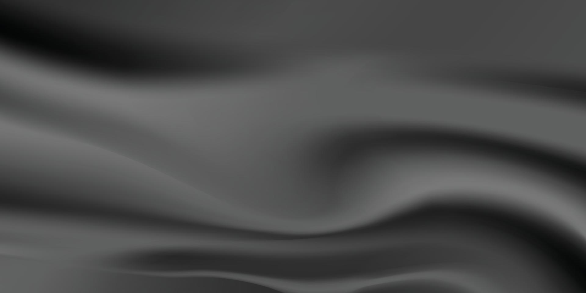 black satin fabric as background vector