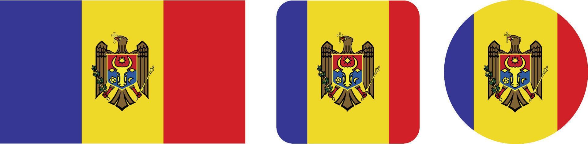 Moldova flag icon . web icon set . icons collection flat. Simple vector illustration.