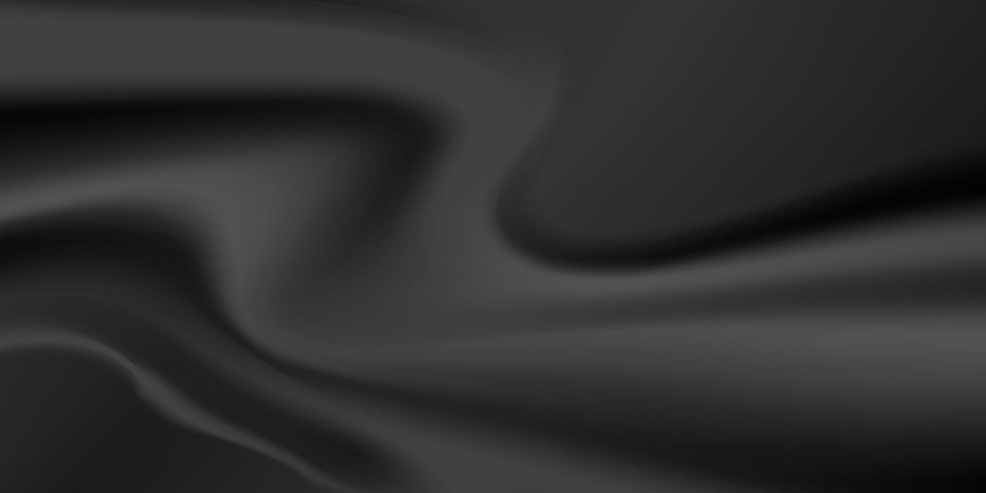 black satin fabric as background vector