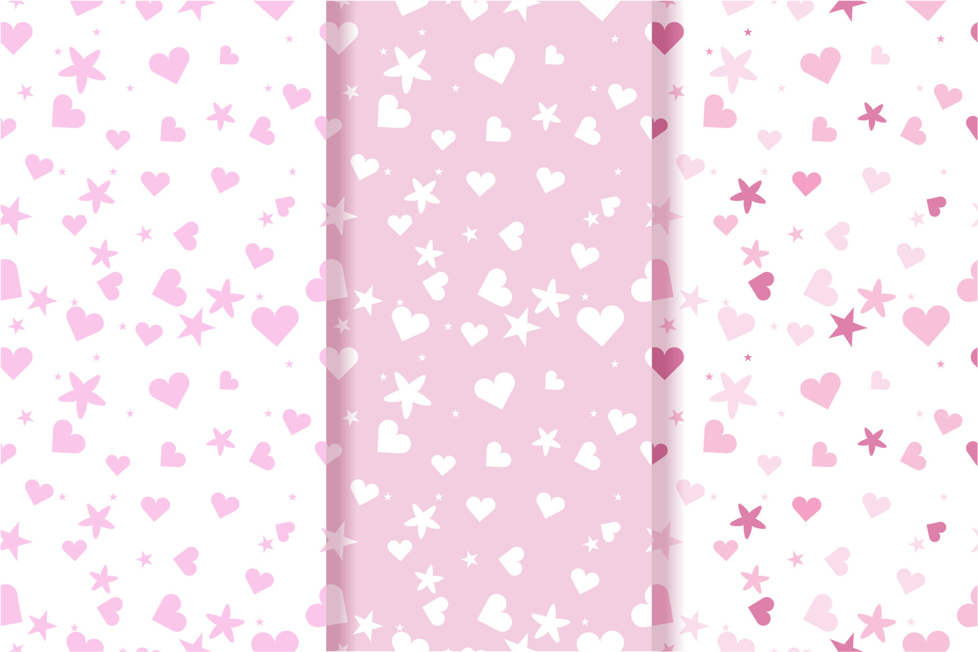 Love Light Pink & White Wrapping Paper