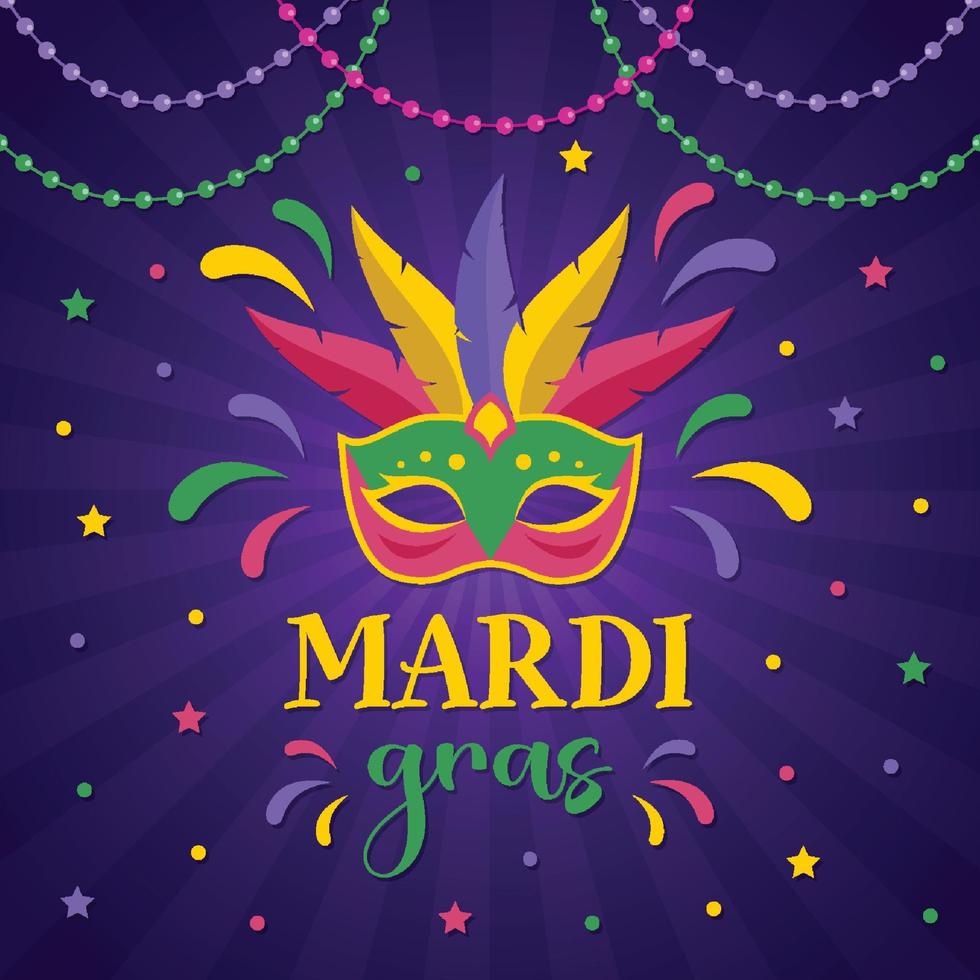 Mardi Gras Festivity Illustration vector