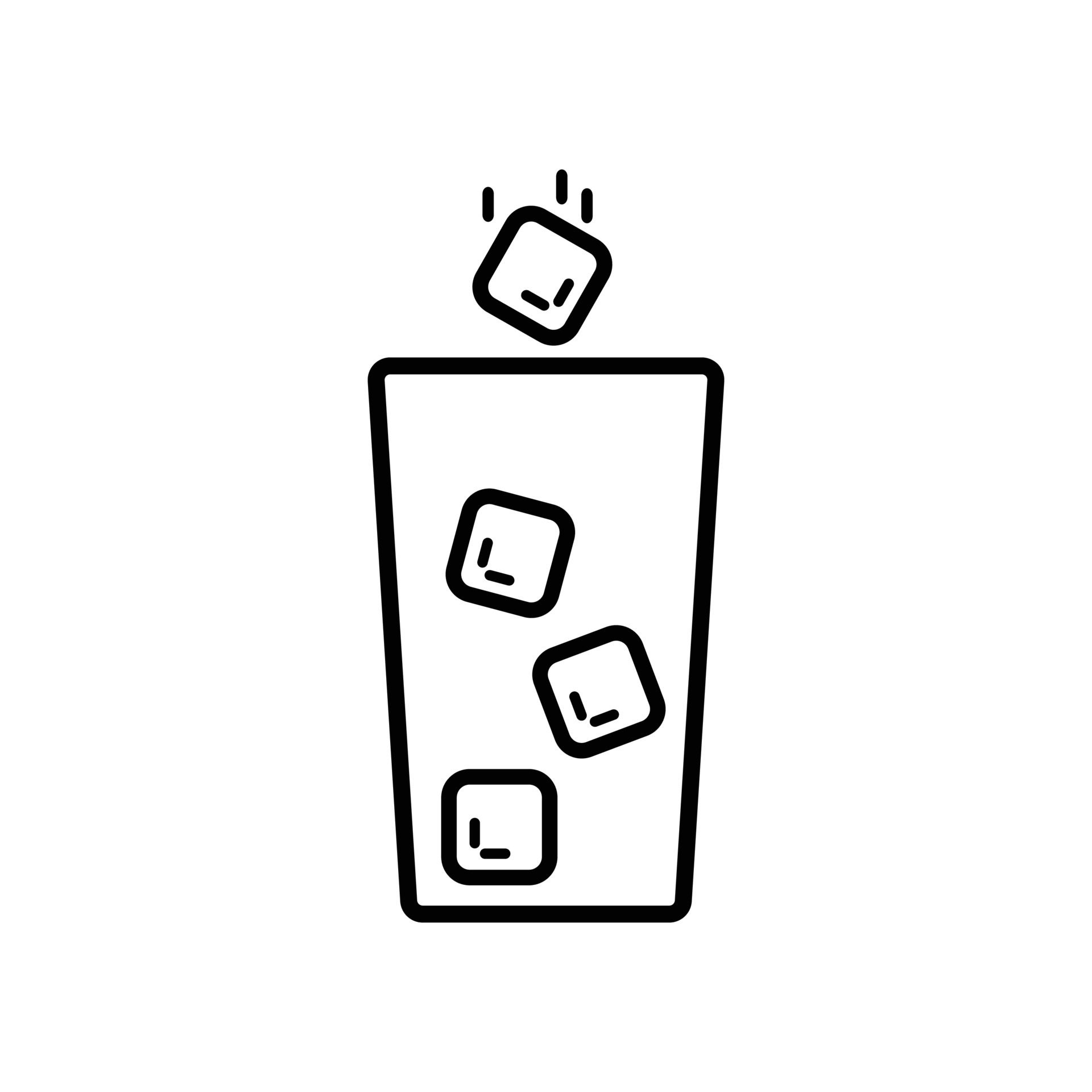 Ice cubes icon design vector. 5416094 Vector Art at Vecteezy