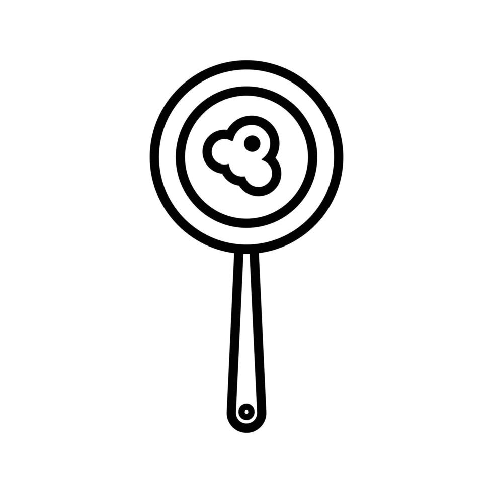 Frying pan icon design vector. vector