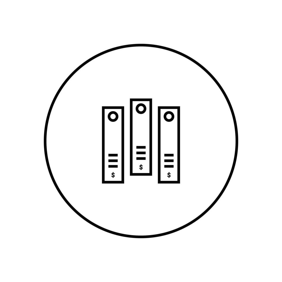 vector de diseño de icono de línea de estantería de libros