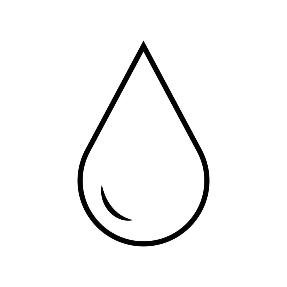 icono de agua, icono de gota. icono de agua de vector de diseño.