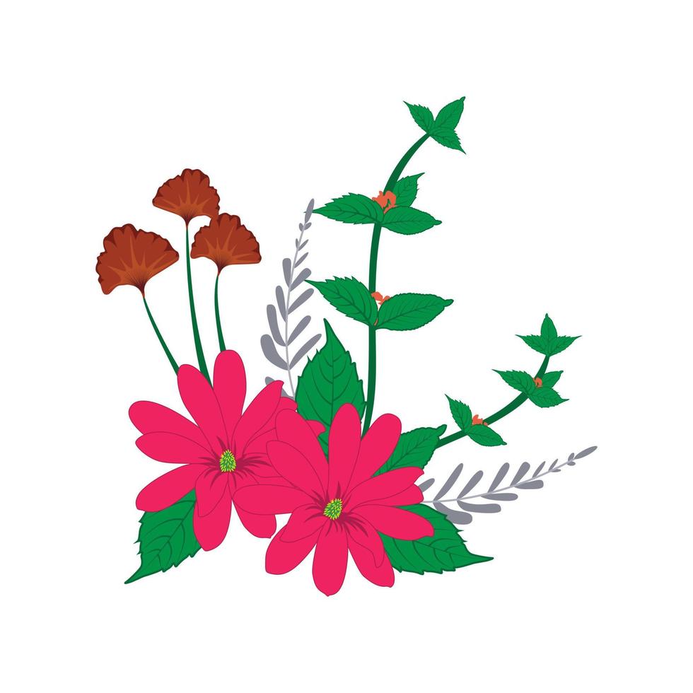 vectores de diseño floral.