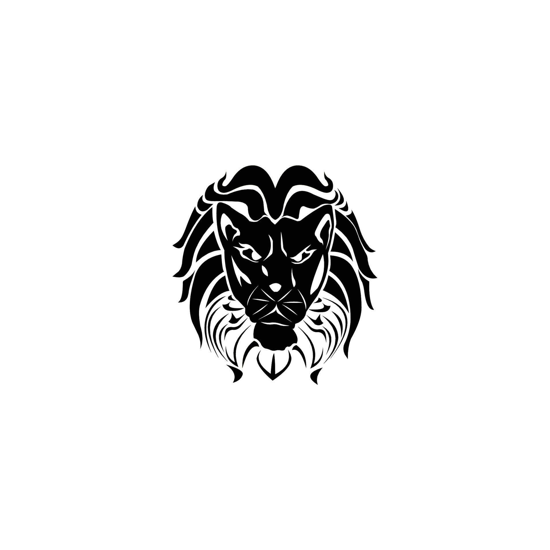 lion head black white vector 5416204 Vector Art at Vecteezy