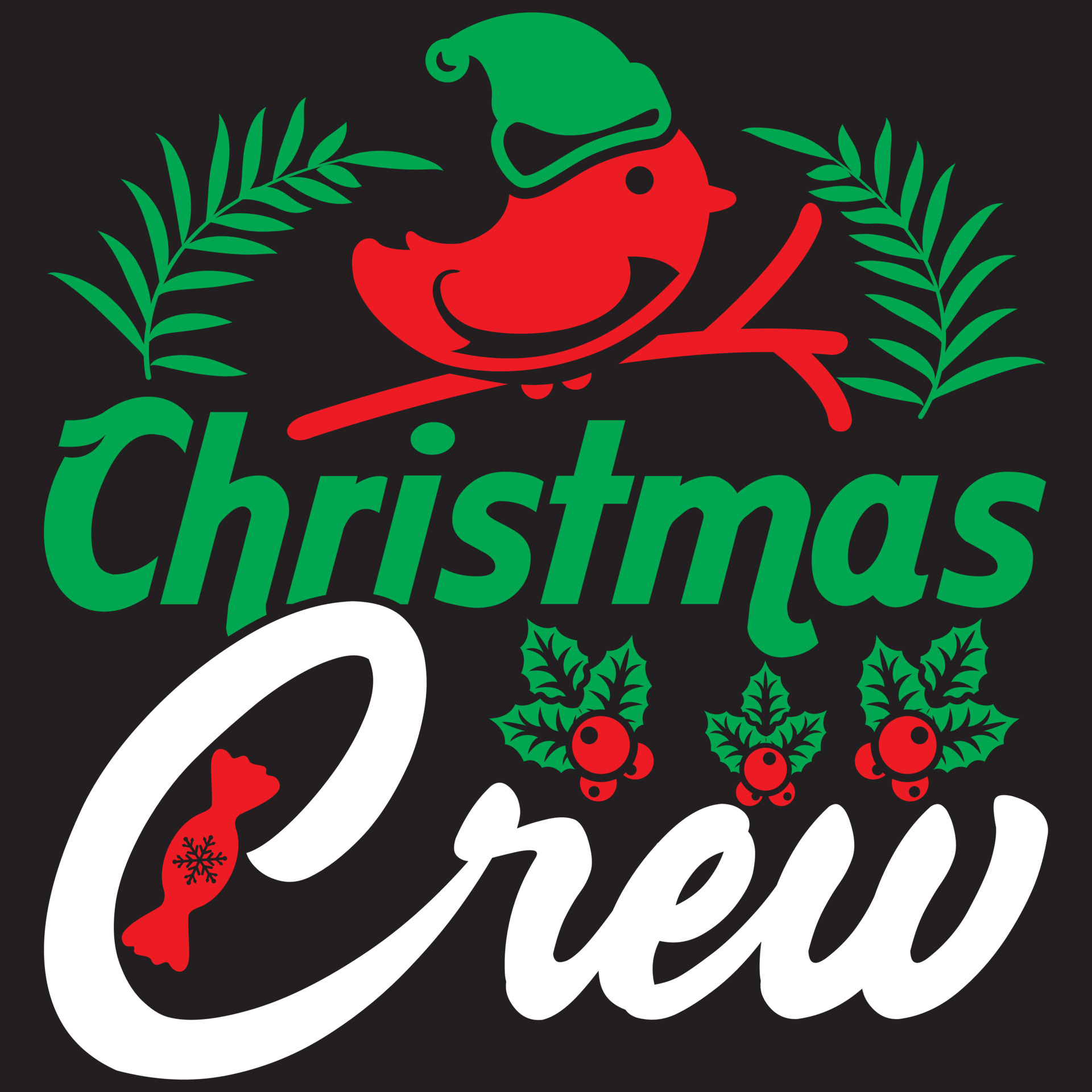 Christmas Crew t shirt design 5416341 Vector Art at Vecteezy