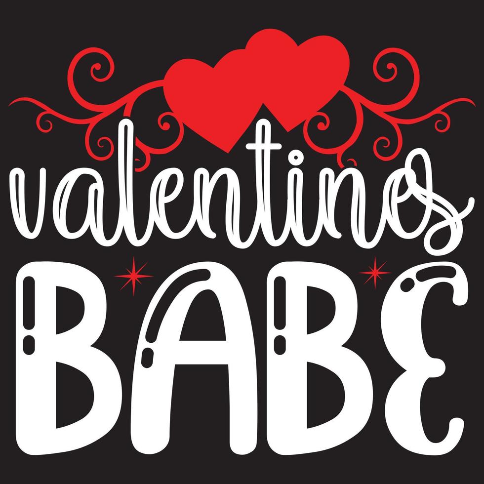 diseño de camiseta de bebé de san valentín vector