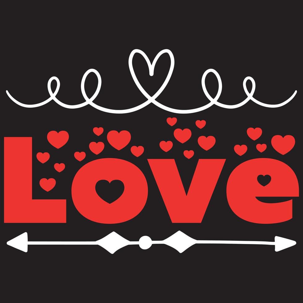 love t shirt design vector