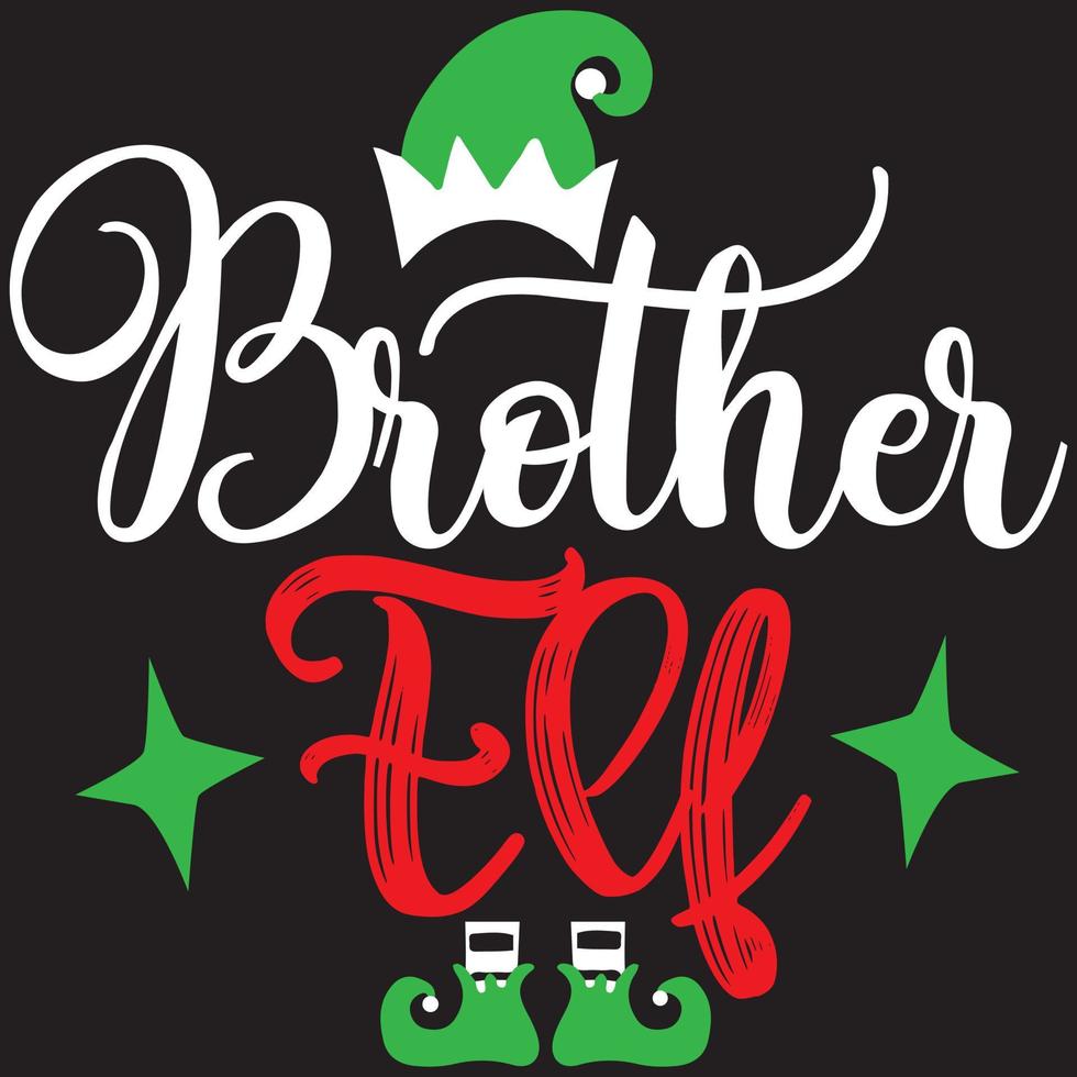 brother elf t shirt design vector