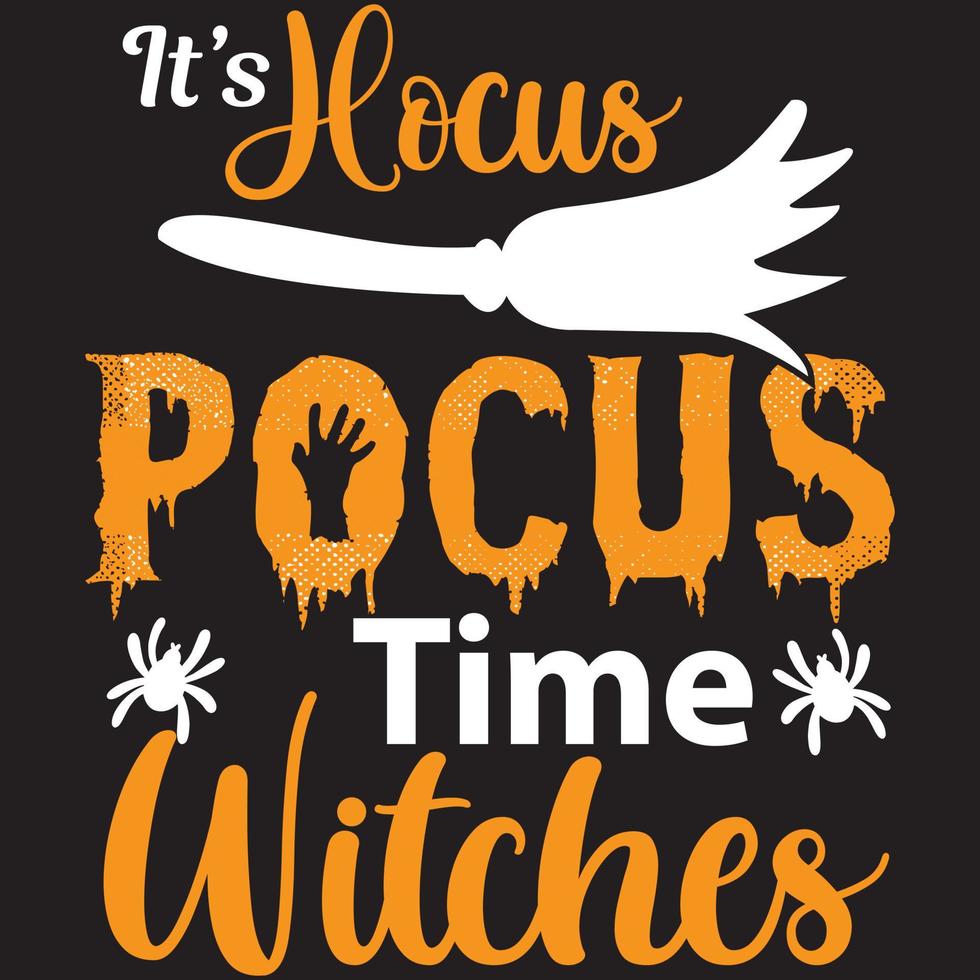 hocus pocus time witches vector