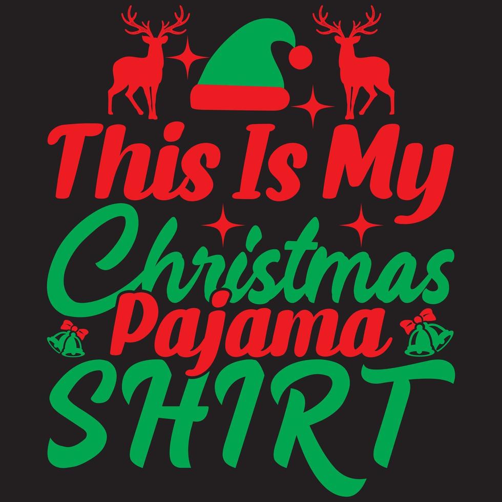 this is my Christmas pajama shirt 5416537 Vector Art at Vecteezy