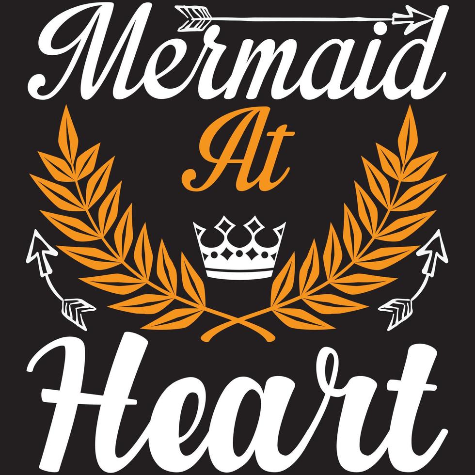 mermaid at heart vector