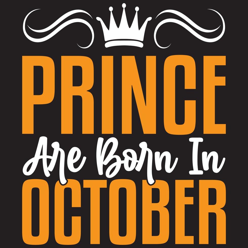 prince are born in October vector