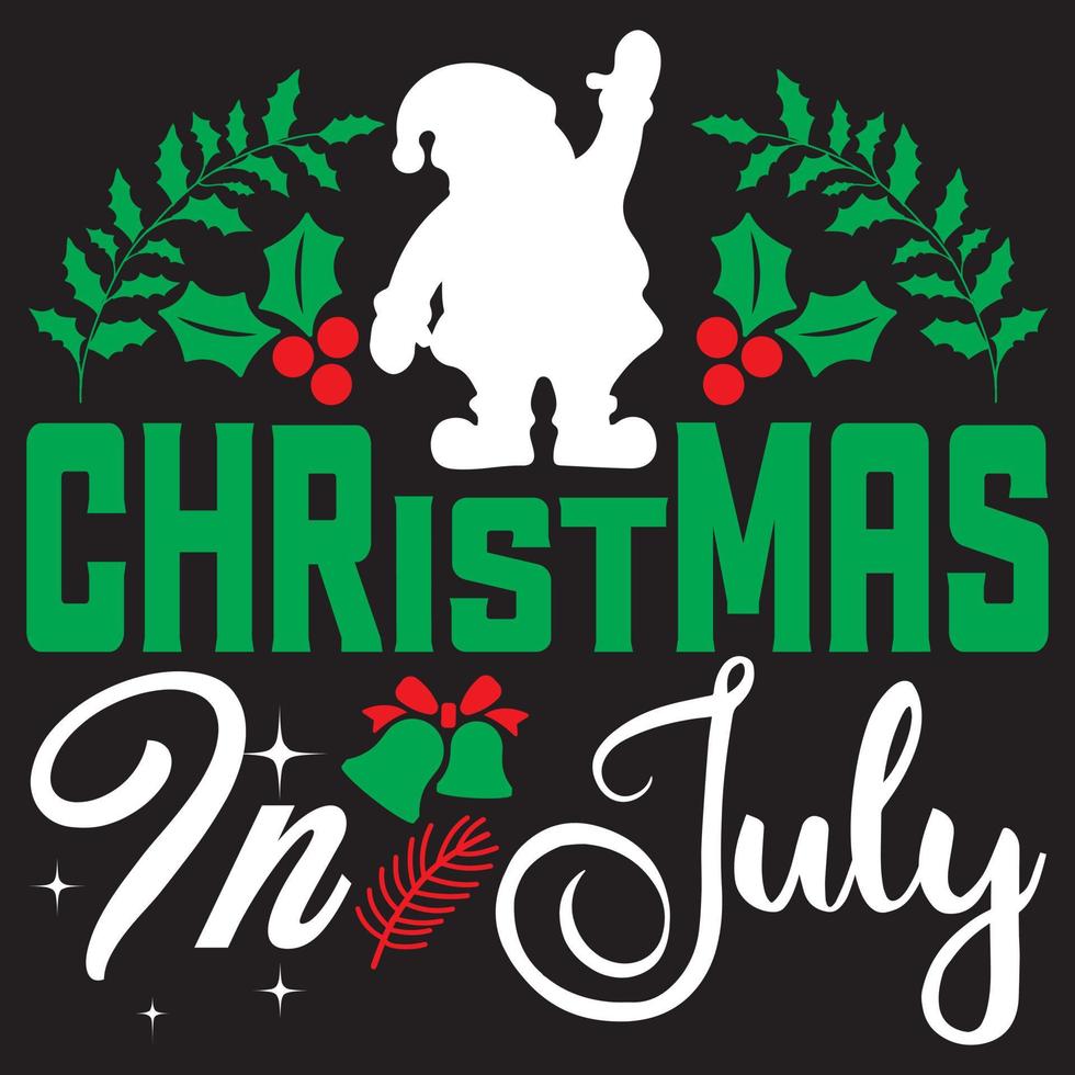 Christmas in July vector