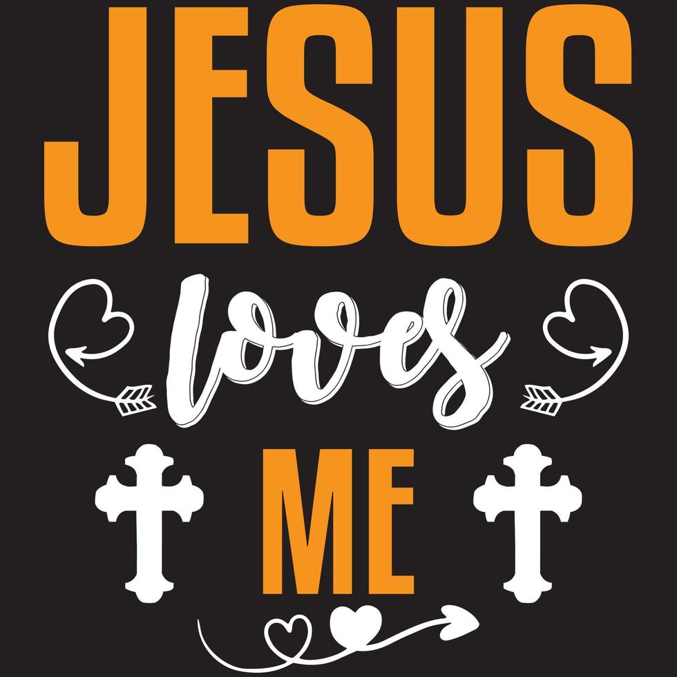 Jesus loves me vector