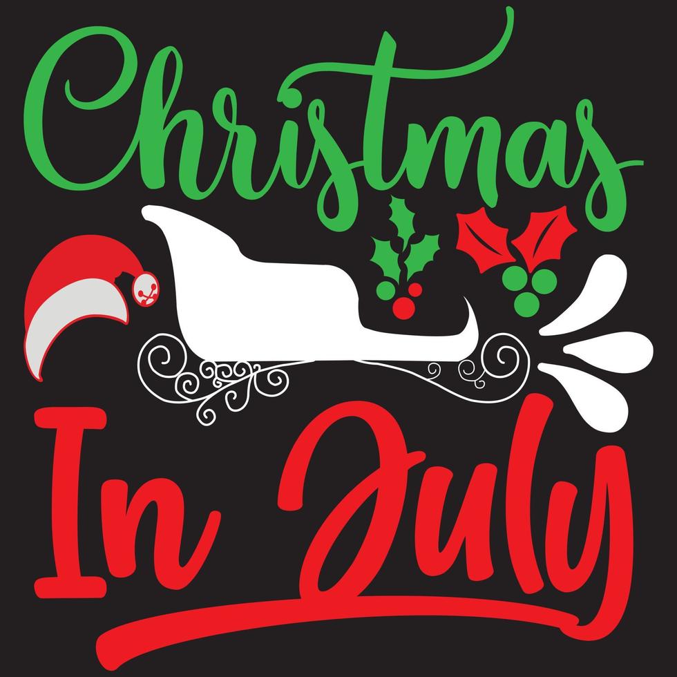 Christmas in July vector