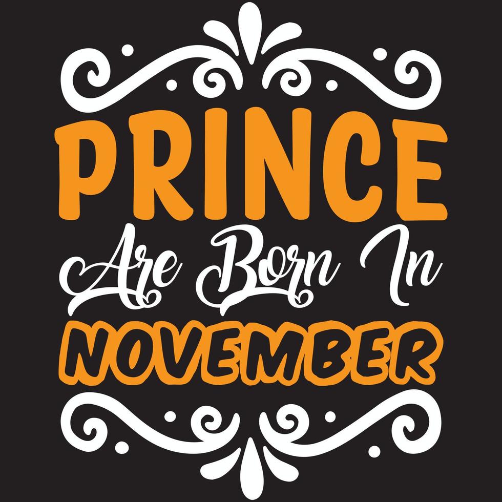 príncipe nacen en noviembre vector
