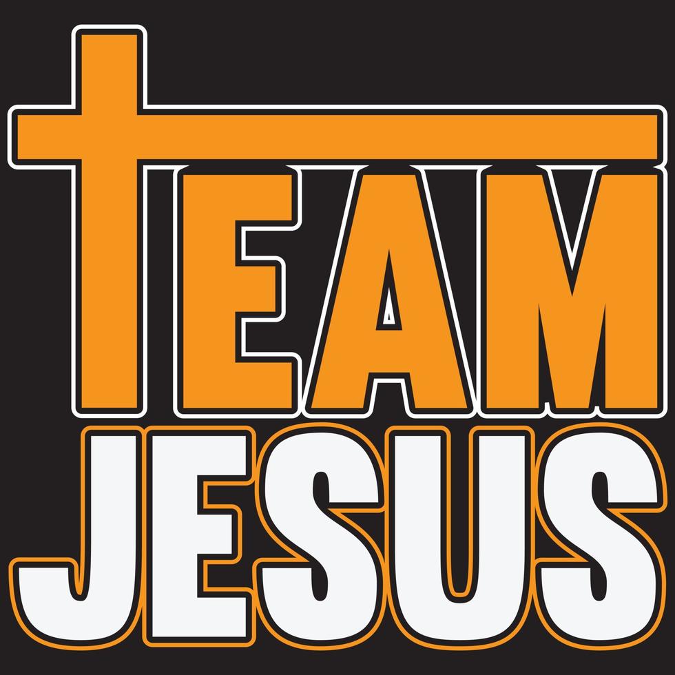 team Jesus t shirt design vector