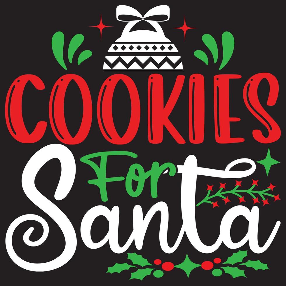 cookies for Santa vector