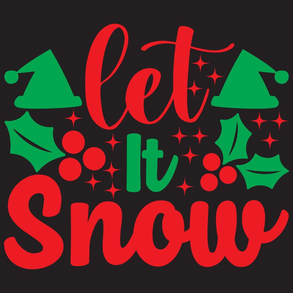 let it snow vector