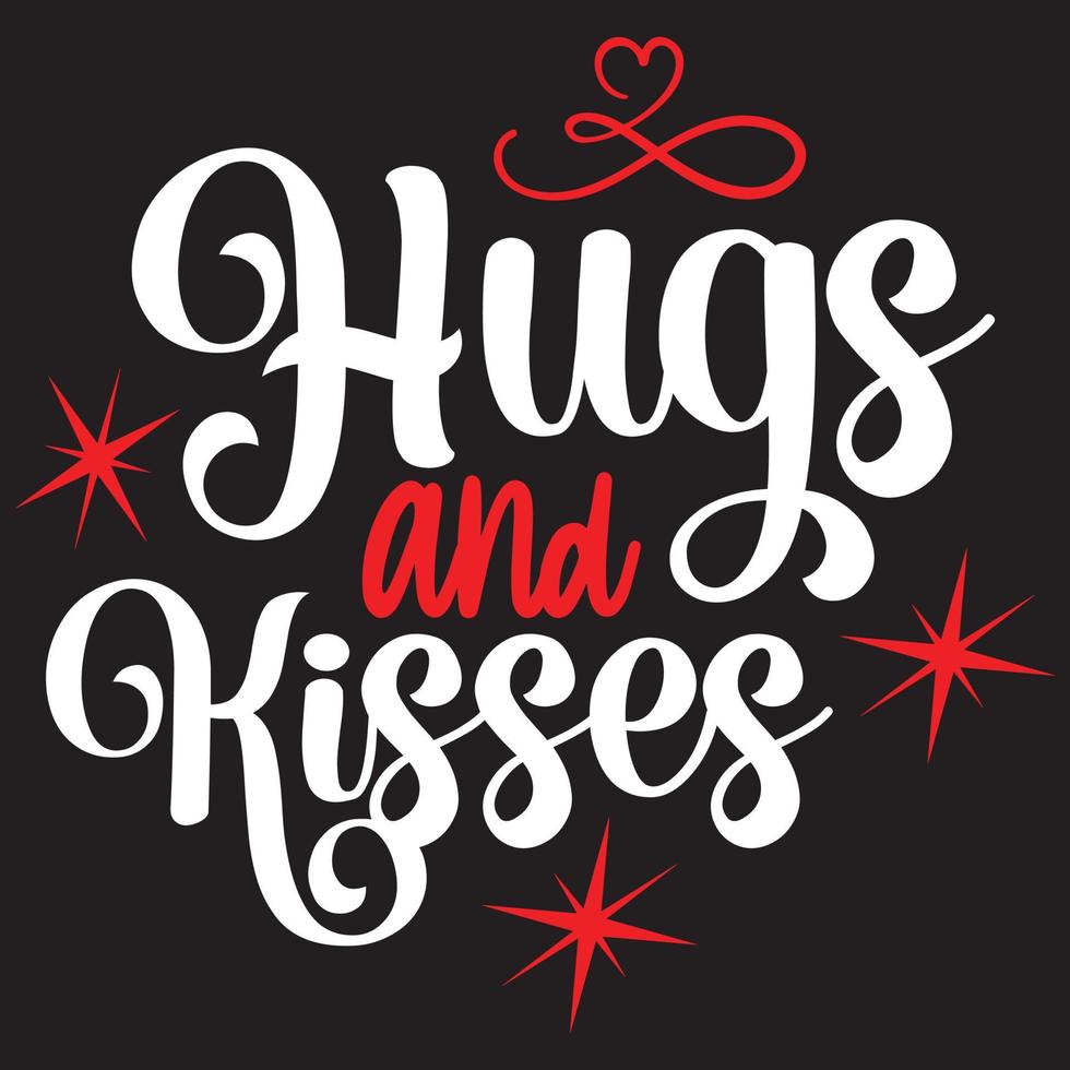 hugs and kisses vector
