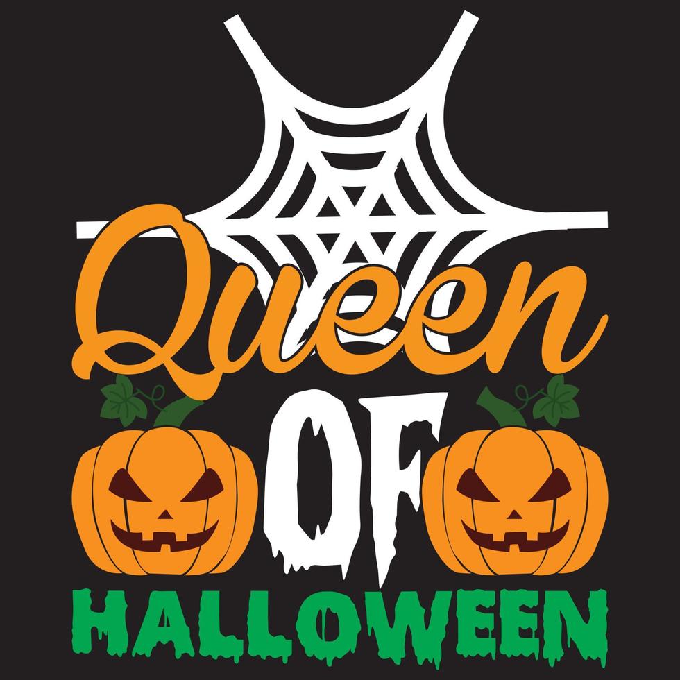 queen of Halloween vector