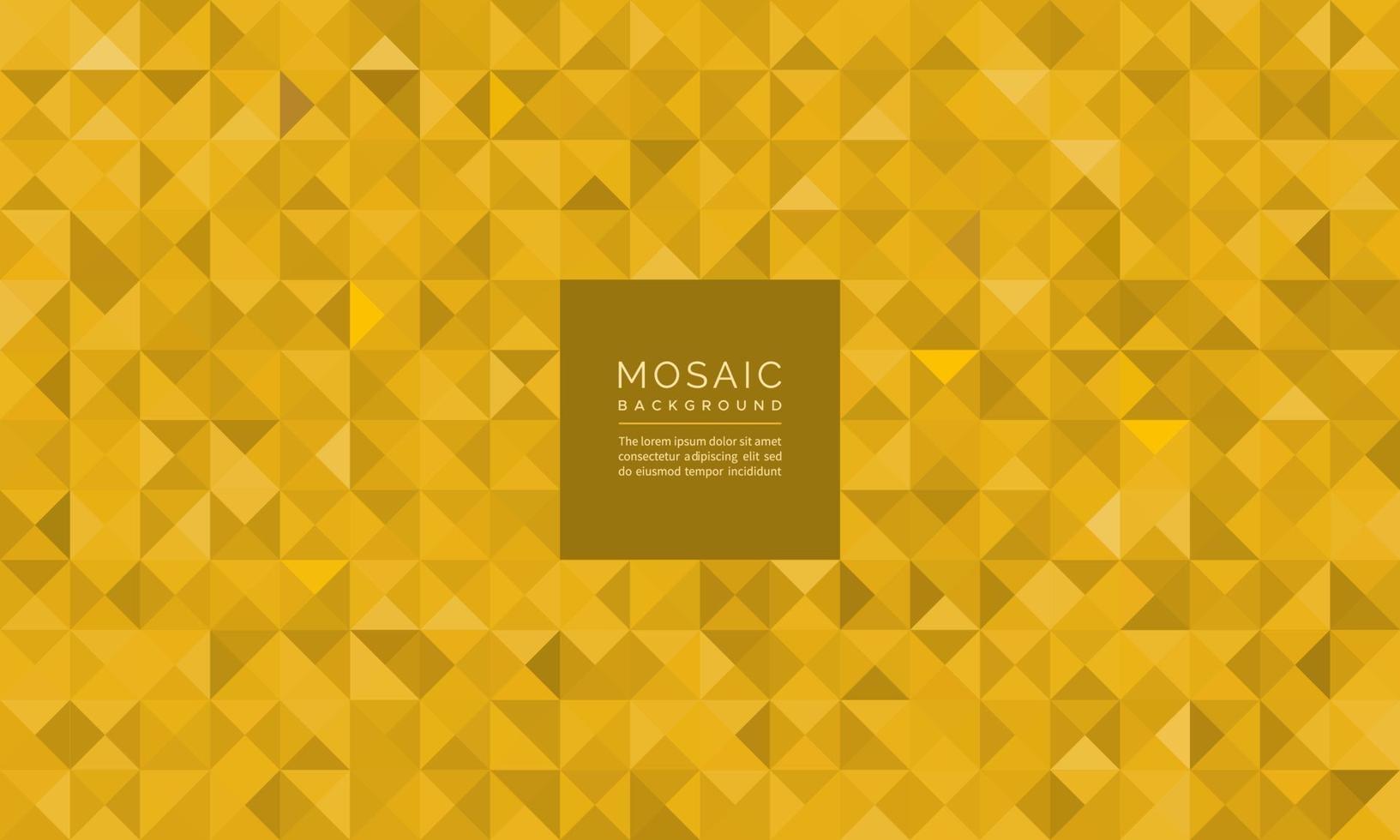 Abstract geometric mosaic glitter of gold pattern background vector