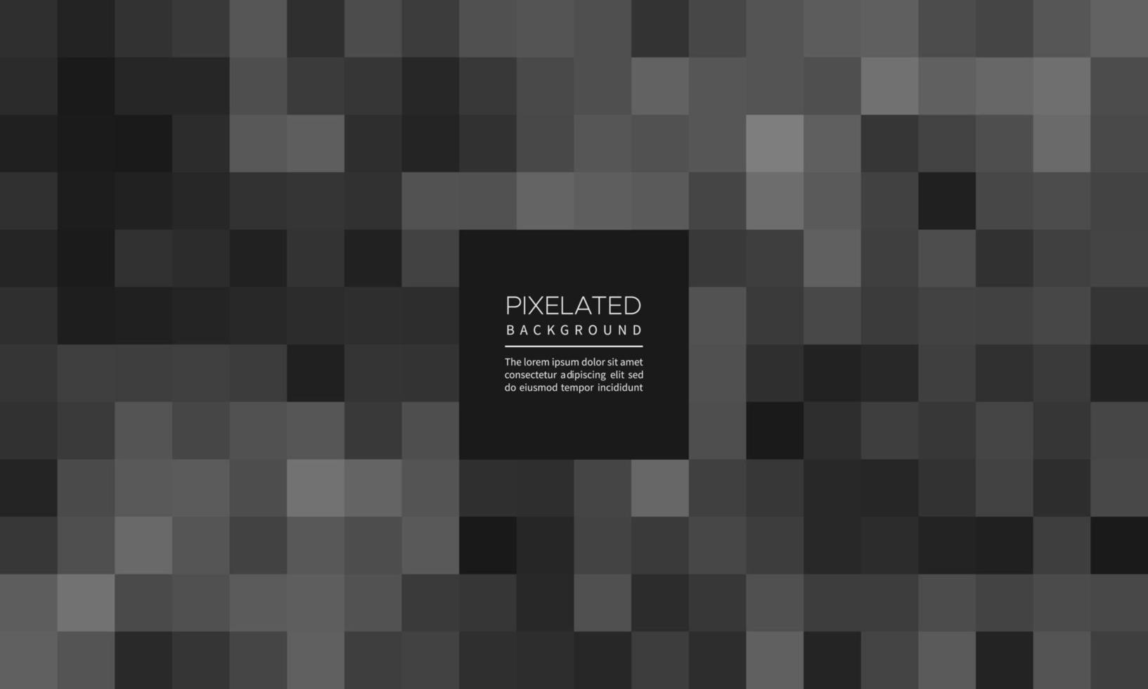 Grey pixelated pattern background. Abstract geometric tiles vector